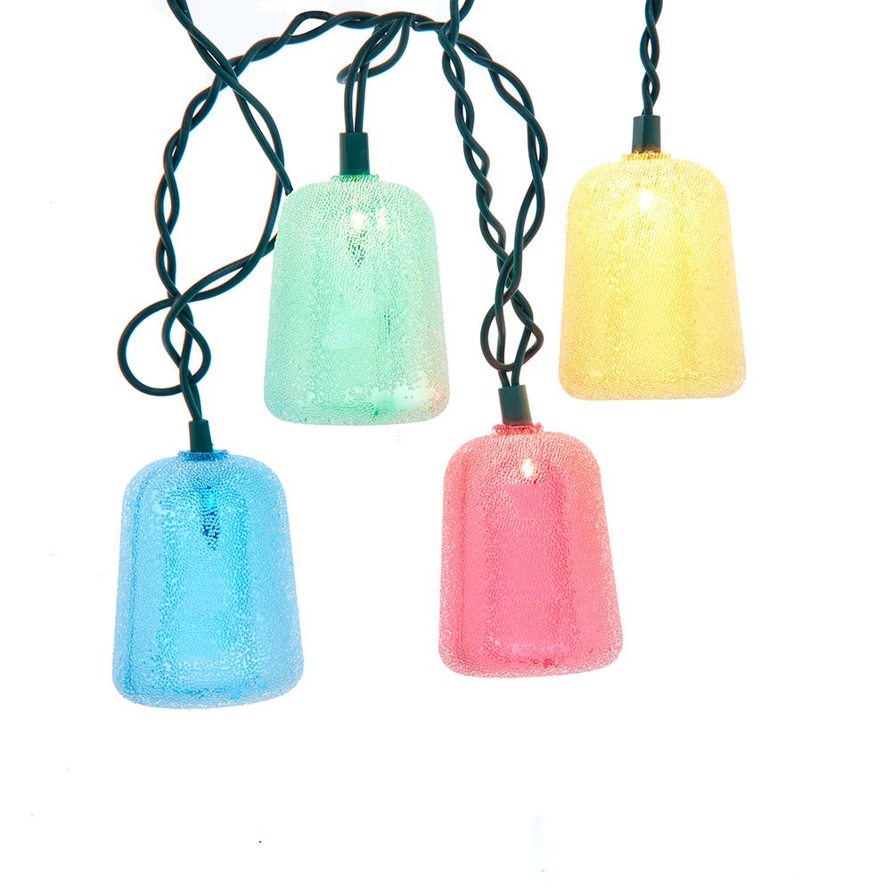 Kurt Adler-Foots UL 10-Light Multicolor Gumdrop Light Set UL4390